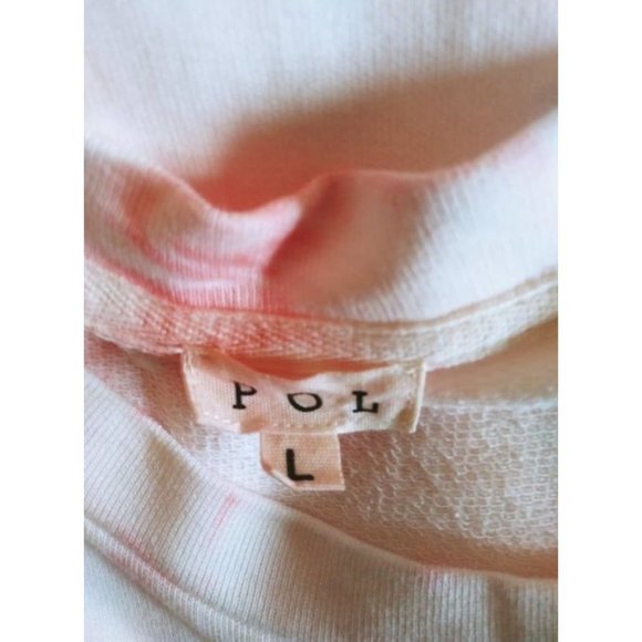 POLGIRLS Pink‎ Cloud (Tie-Dye) Pullover Lightweight Sweatshirt L - Picture 3 of 9
